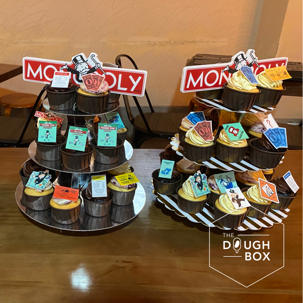 Customised Cupcake Tower with Party Theme