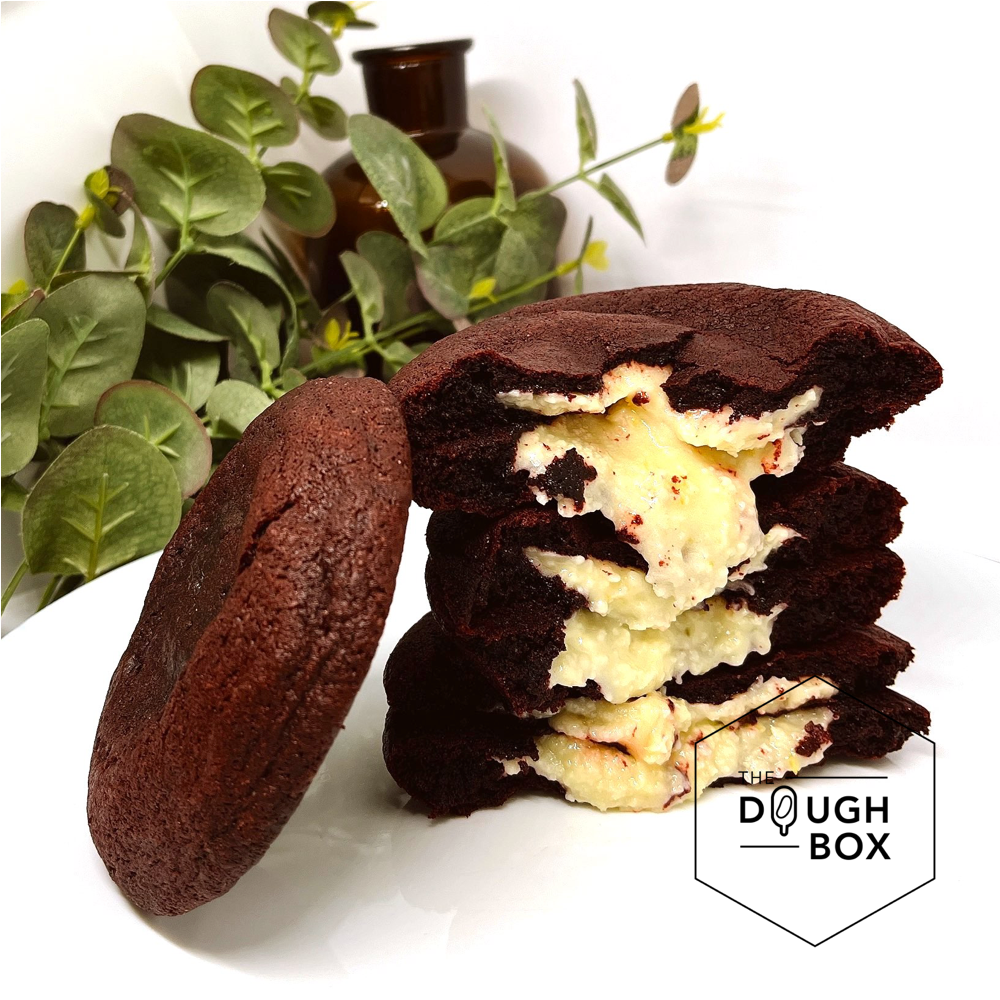 Cream Cheese Stuffed Red Velvet Cookies