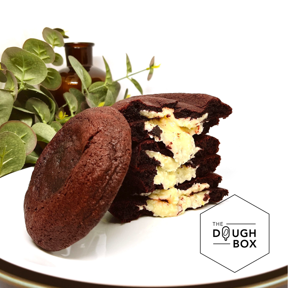 Cream Cheese Stuffed Red Velvet Cookies
