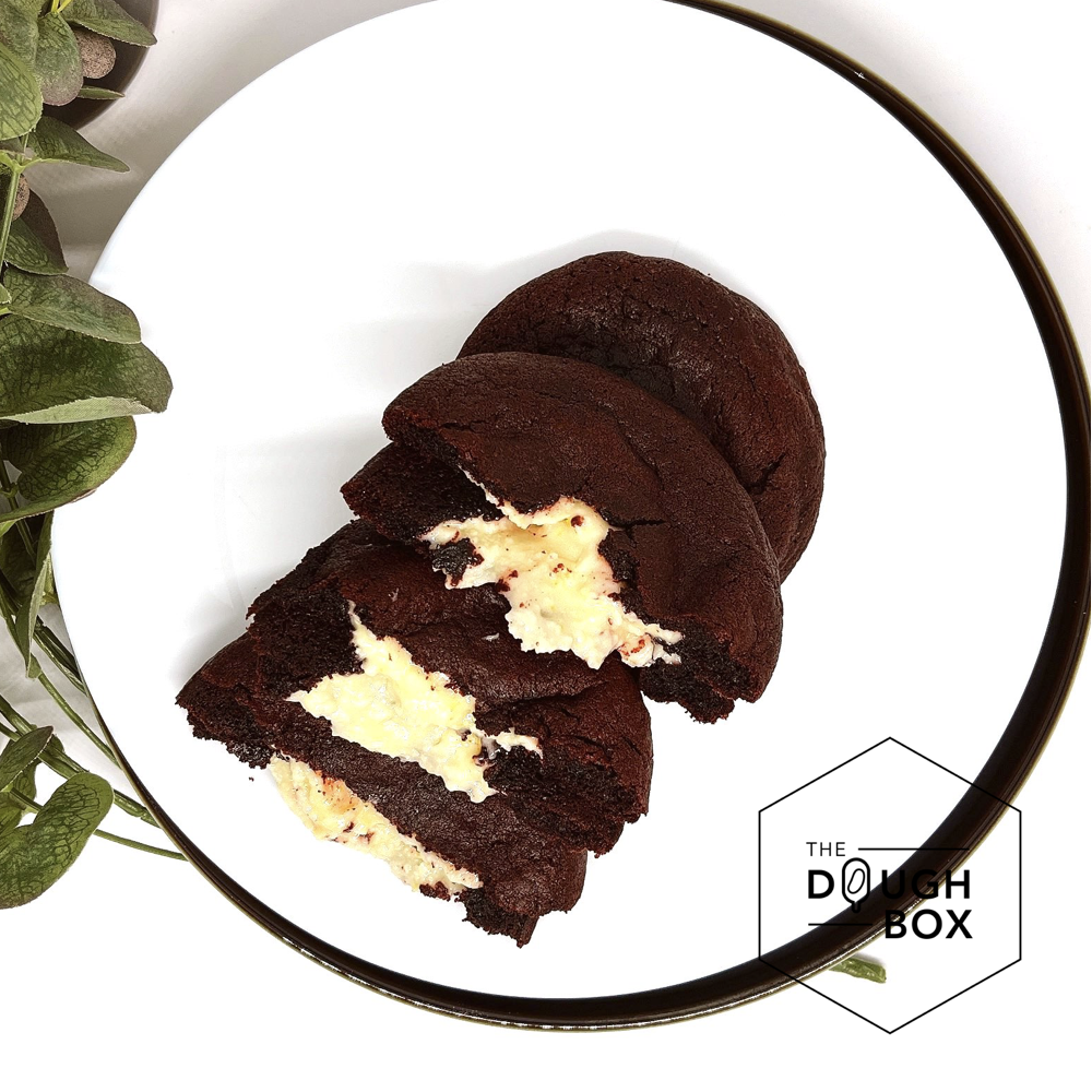 Cream Cheese Stuffed Red Velvet Cookies