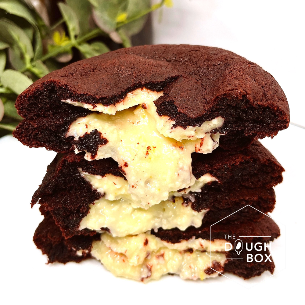 Cream Cheese Stuffed Red Velvet Cookies