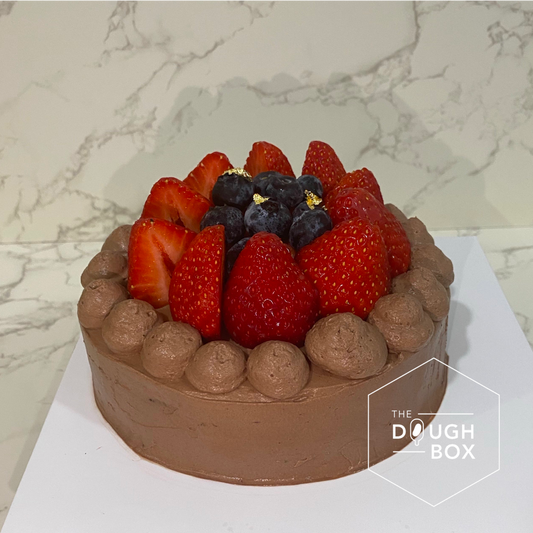 Mixed Berries Chocolate Cake